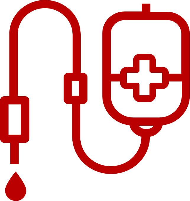 Decorative icon of an IV