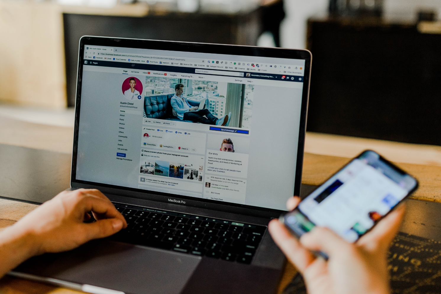 A computer screen open to Facebook